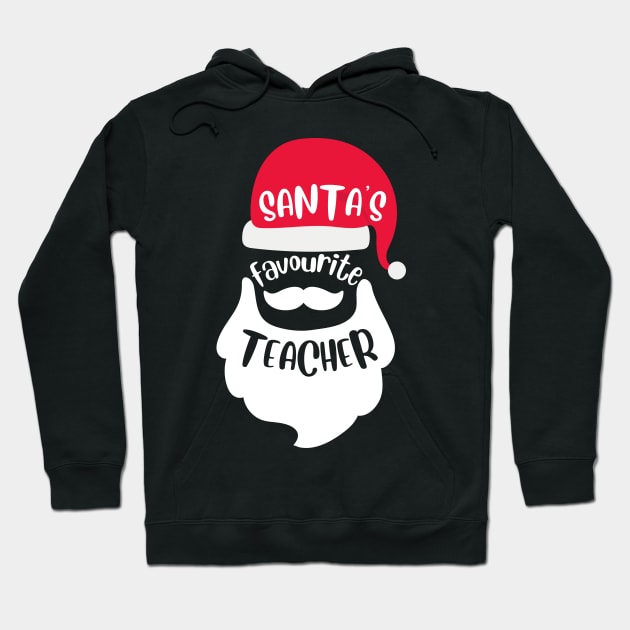 Santa's Favourite Teacher Hoodie by littleprints